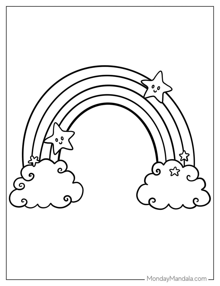 Tranh tô màu đám mây 19