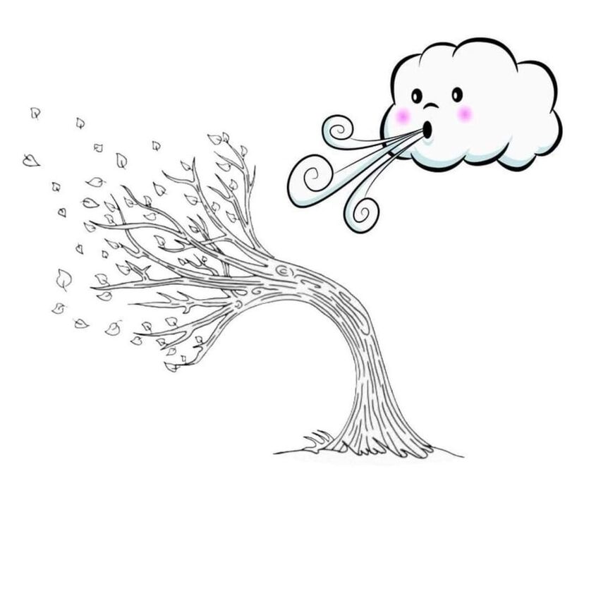 Tranh tô màu đám mây 7