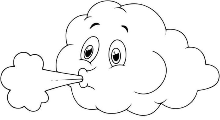 Tranh tô màu đám mây