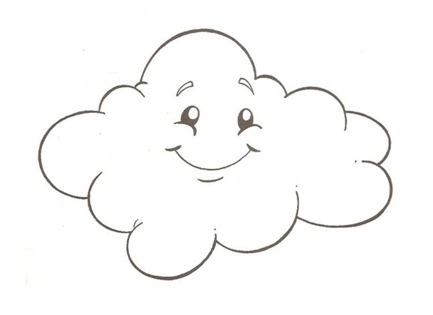 Tranh tô màu đám mây