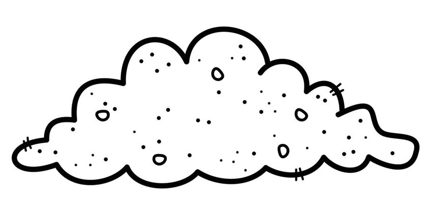 Tranh tô màu đám mây 9