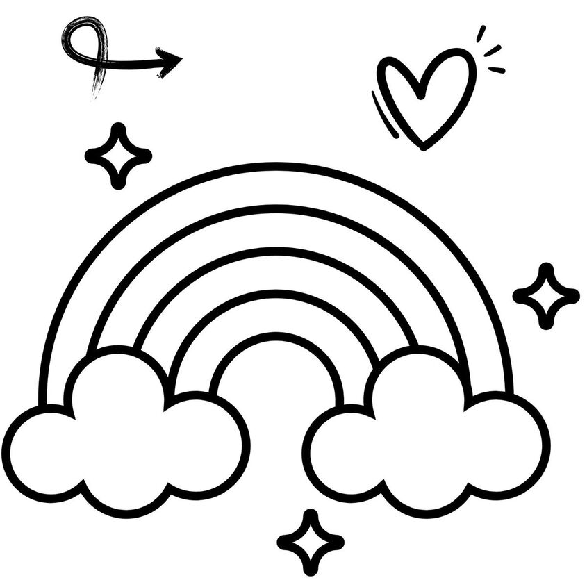 Tranh tô màu đám mây 15