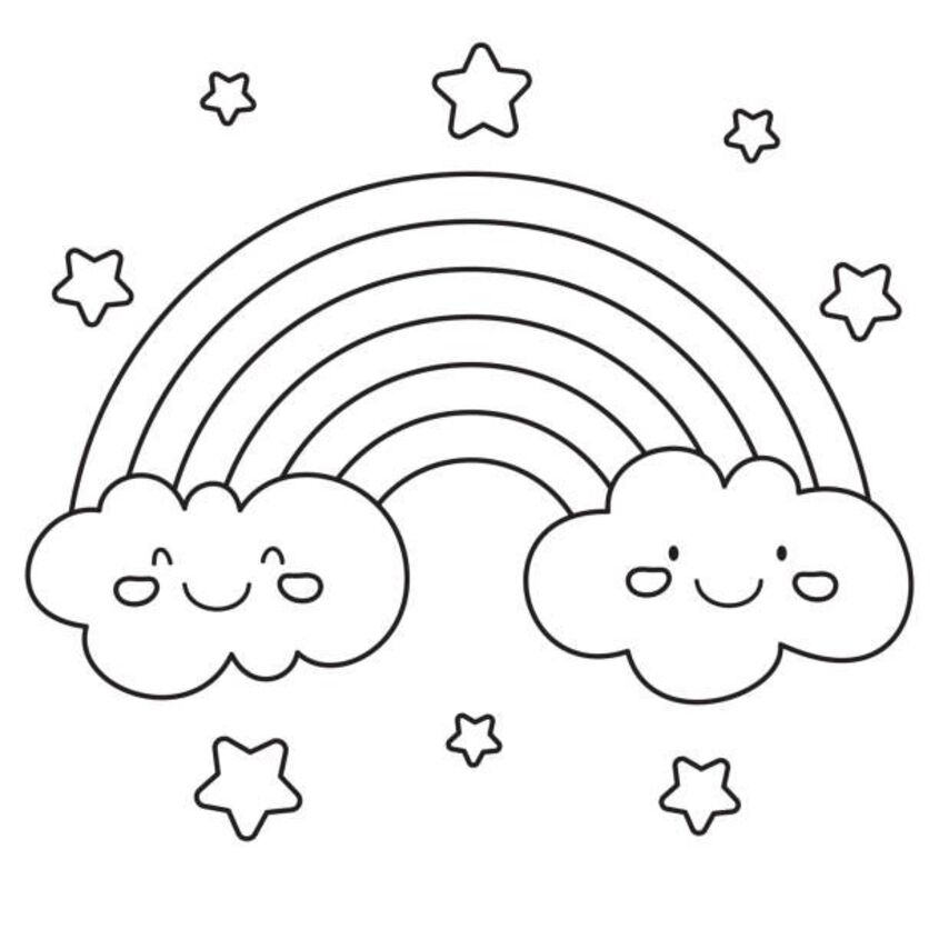 Tranh tô màu đám mây 20