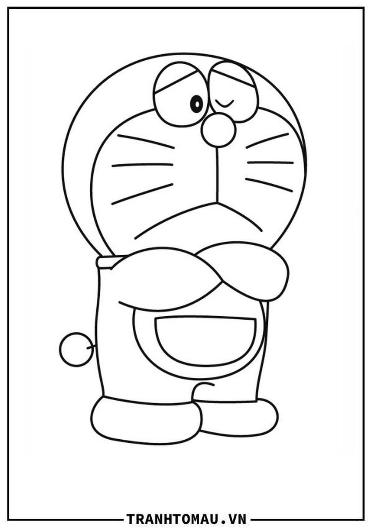 Tranh tô màu Doraemon cho bé số 1