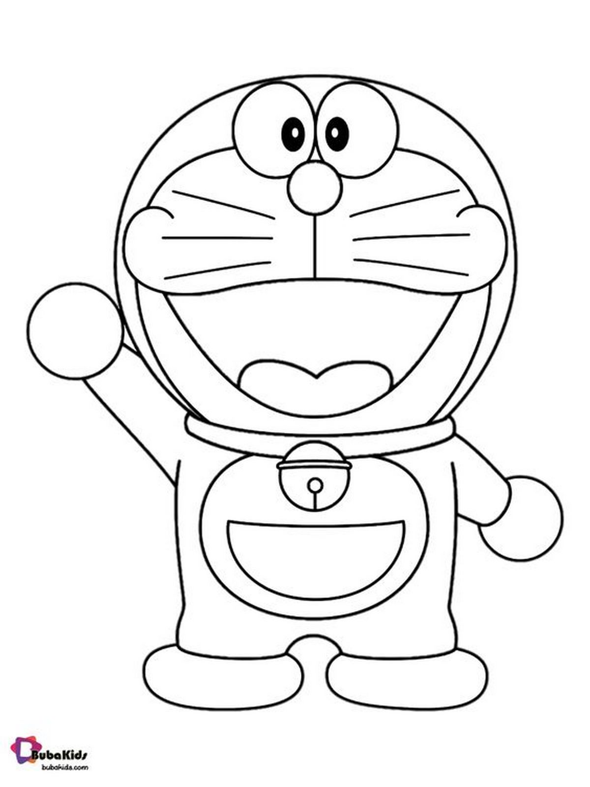 Tranh tô màu Doraemon cho bé số 112
