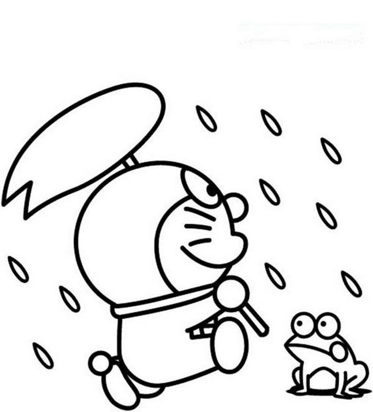 Tranh tô màu Doraemon cho bé số 98