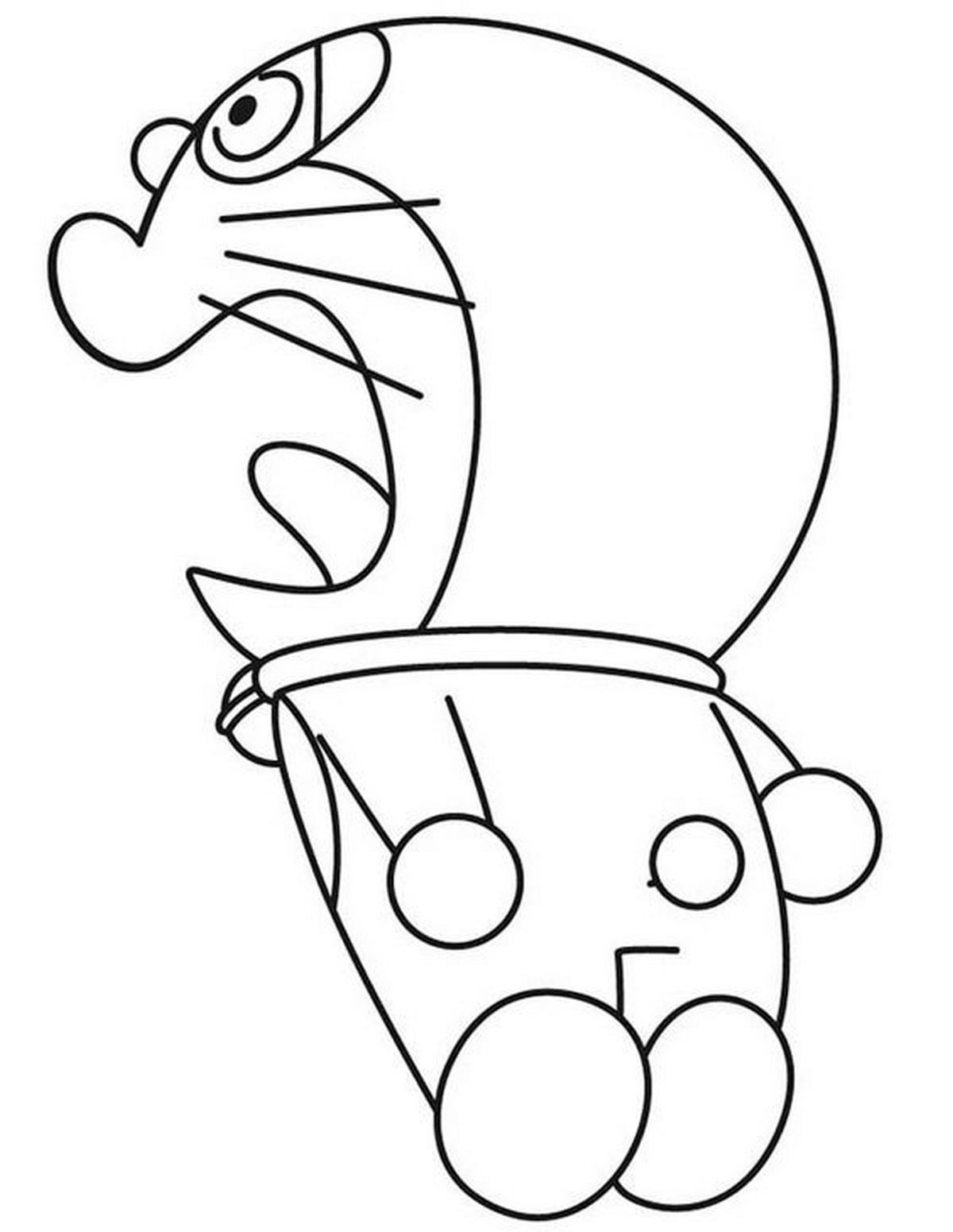 Tranh tô màu Doraemon cho bé số 94