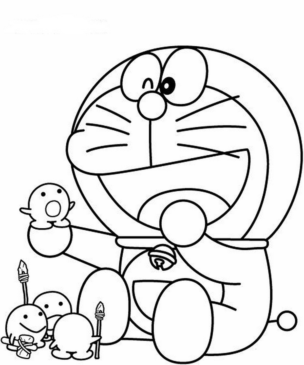 Tranh tô màu Doraemon cho bé số 78