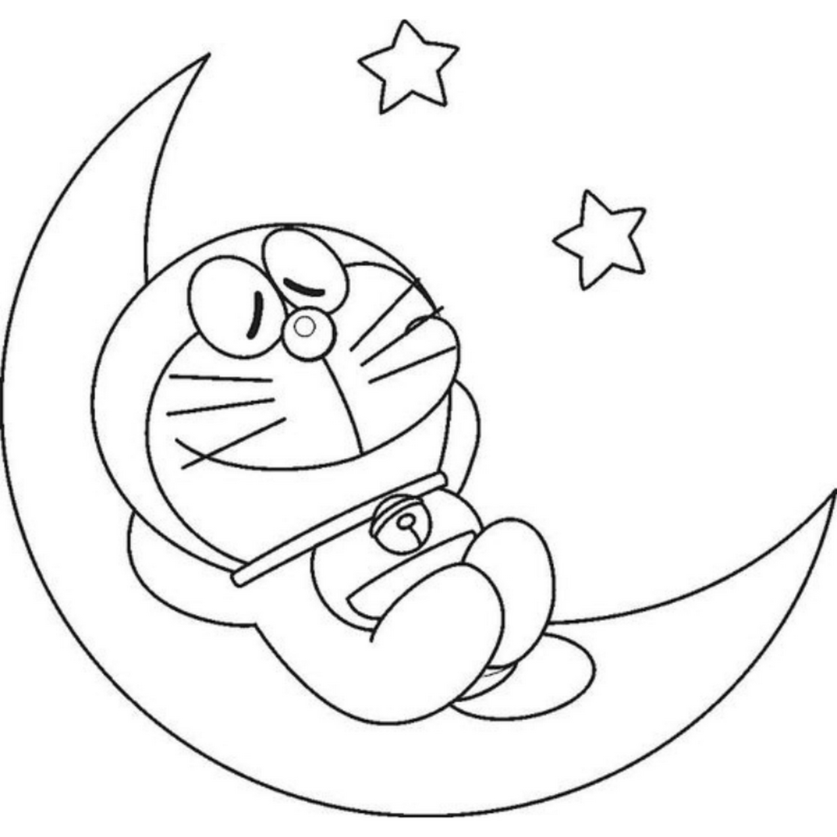 Tranh tô màu Doraemon cho bé số 4