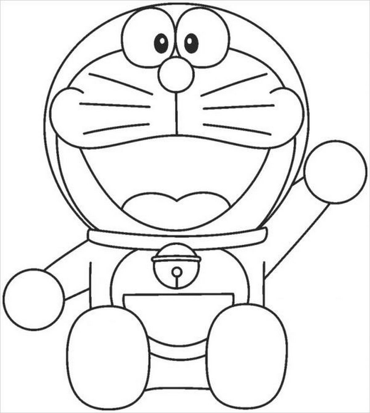 Tranh tô màu Doraemon cho bé số 71