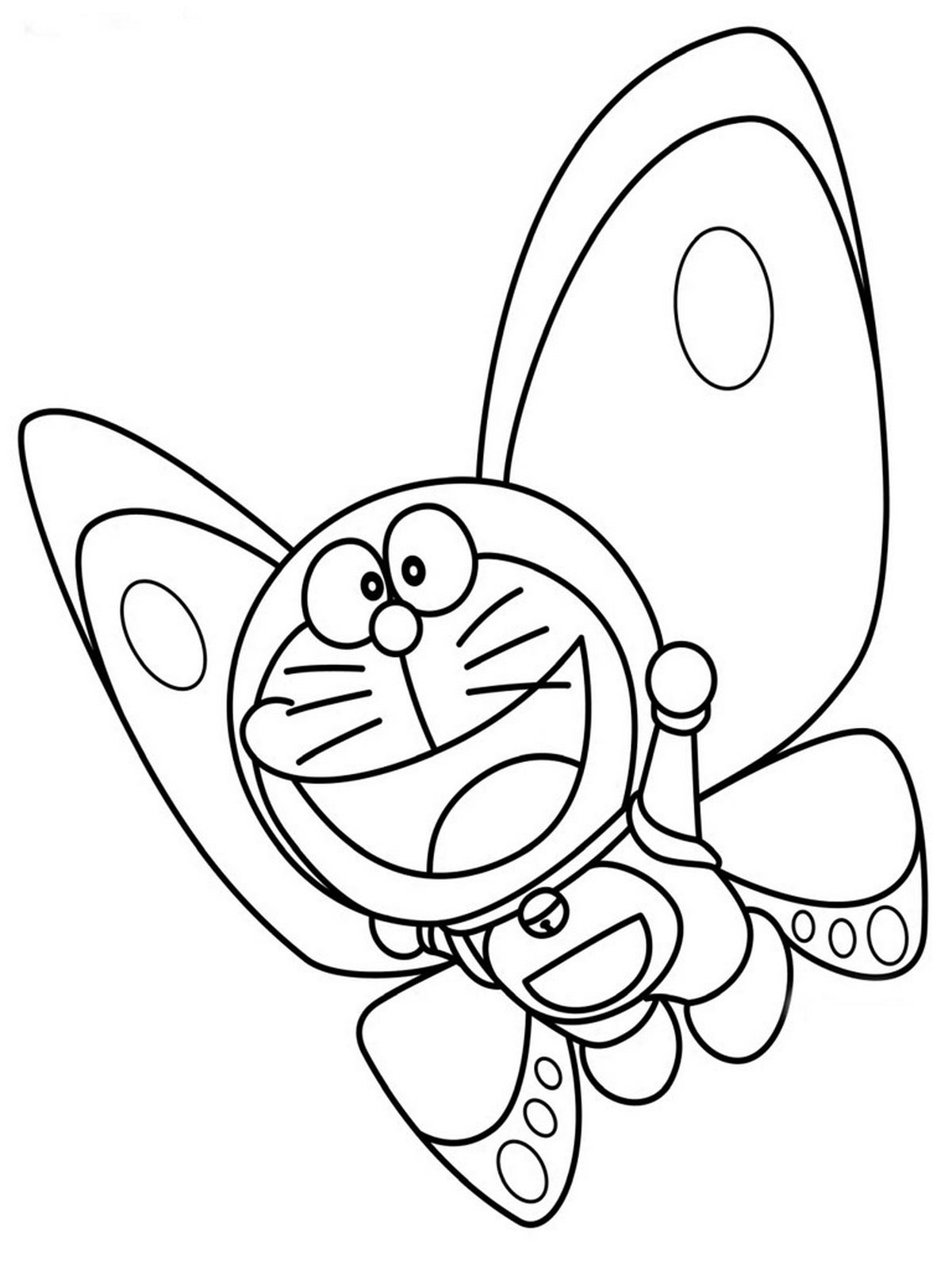 Tranh tô màu Doraemon cho bé số 142