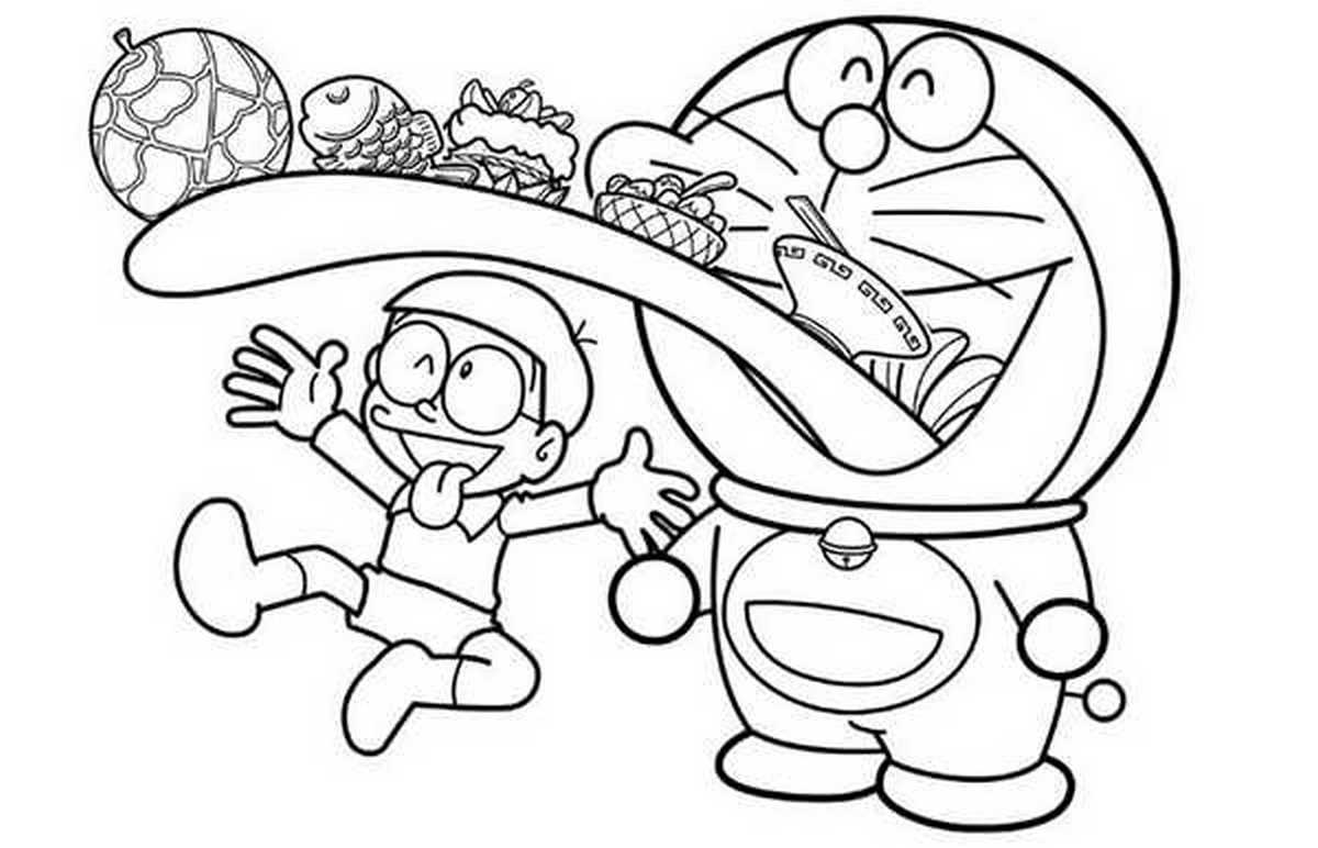 Tranh tô màu Doraemon và Nobita số 6