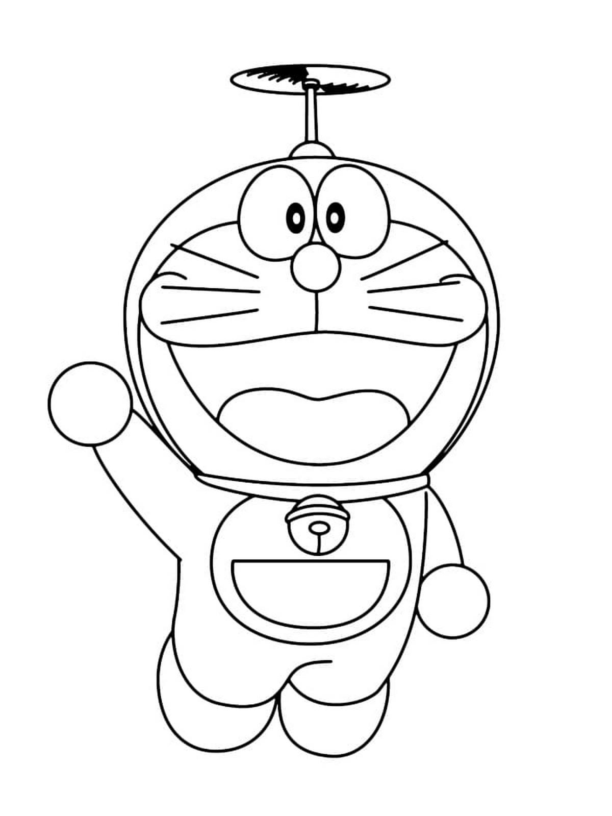 Tranh tô màu Doraemon cho bé số 117