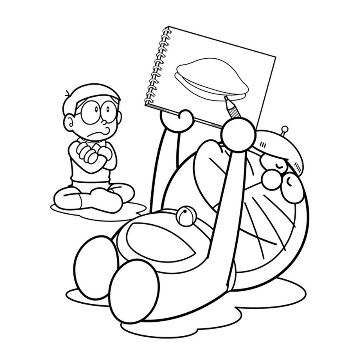 Tranh tô màu Doraemon và Nobita số 11