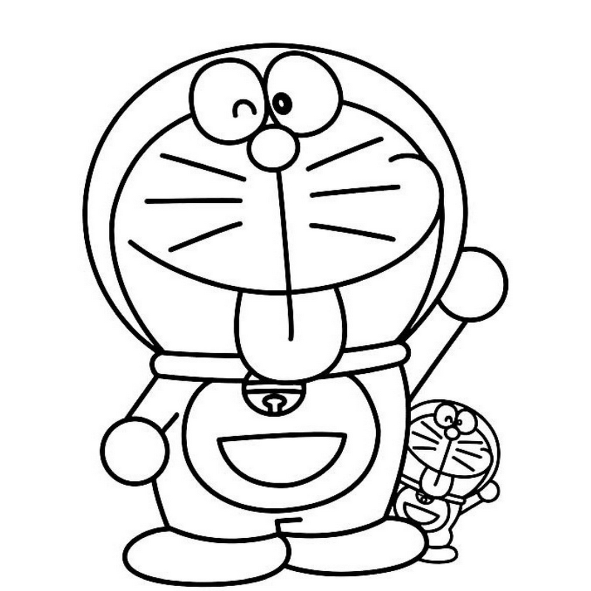 Tranh tô màu Doraemon cho bé số 39