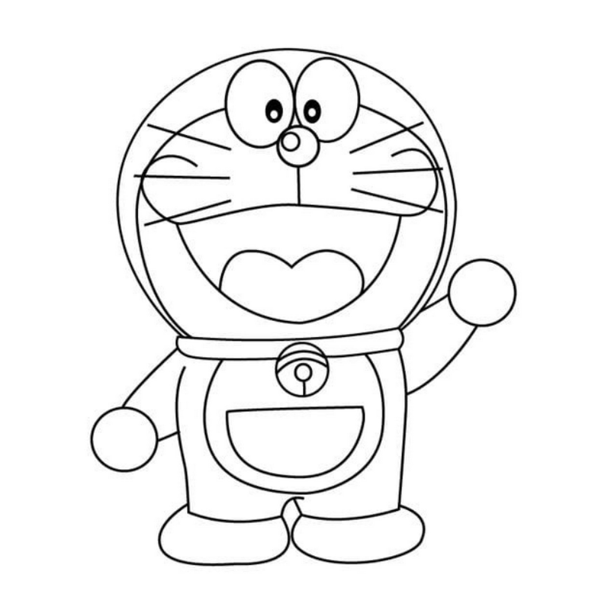 Tranh tô màu Doraemon cho bé số 40