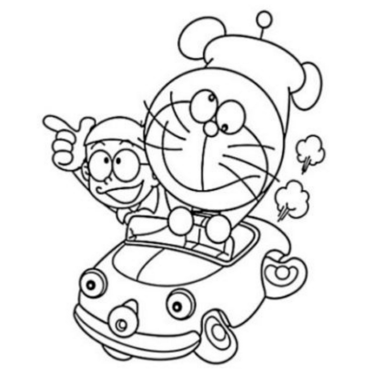 Tranh tô màu Doraemon và Nobita số 12