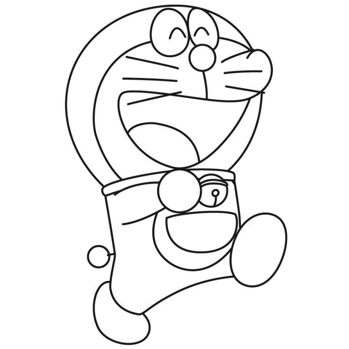 Tranh tô màu Doraemon cho bé số 64