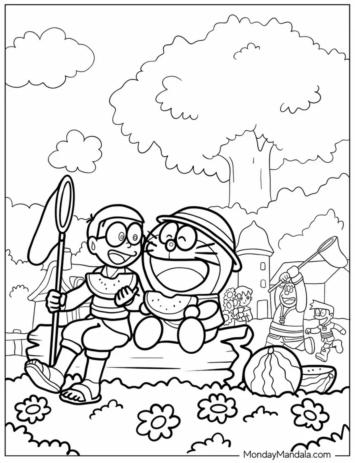 Tranh tô màu Doraemon và Nobita số 13