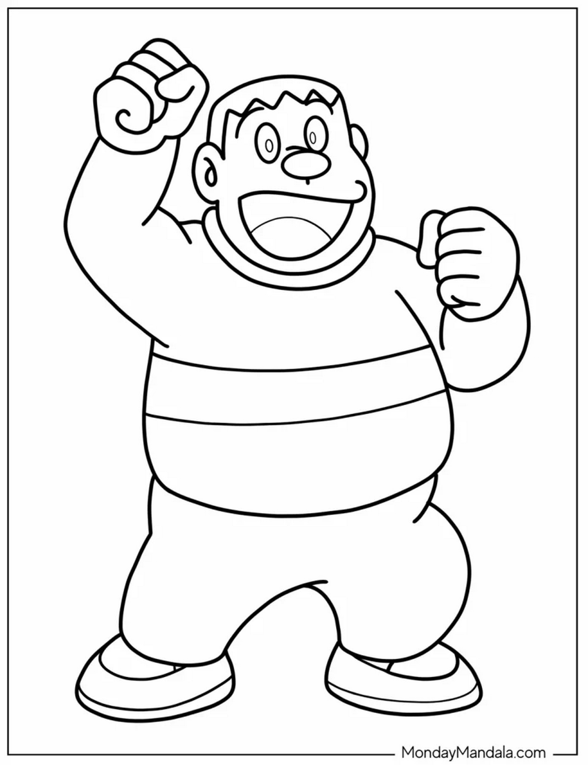 Tranh tô màu Doraemon với những người bạn số 39