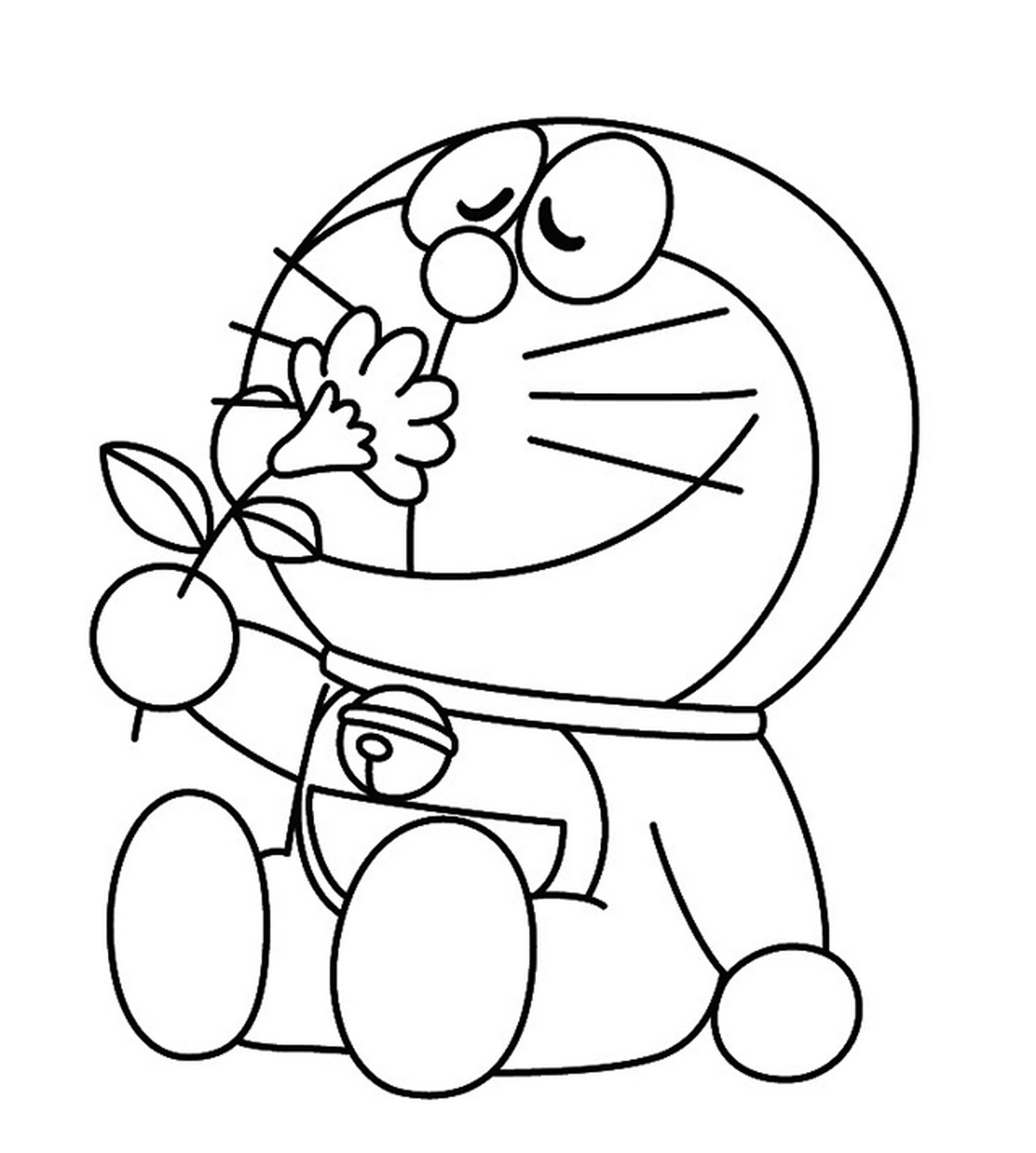 Tranh tô màu Doraemon cho bé số 53