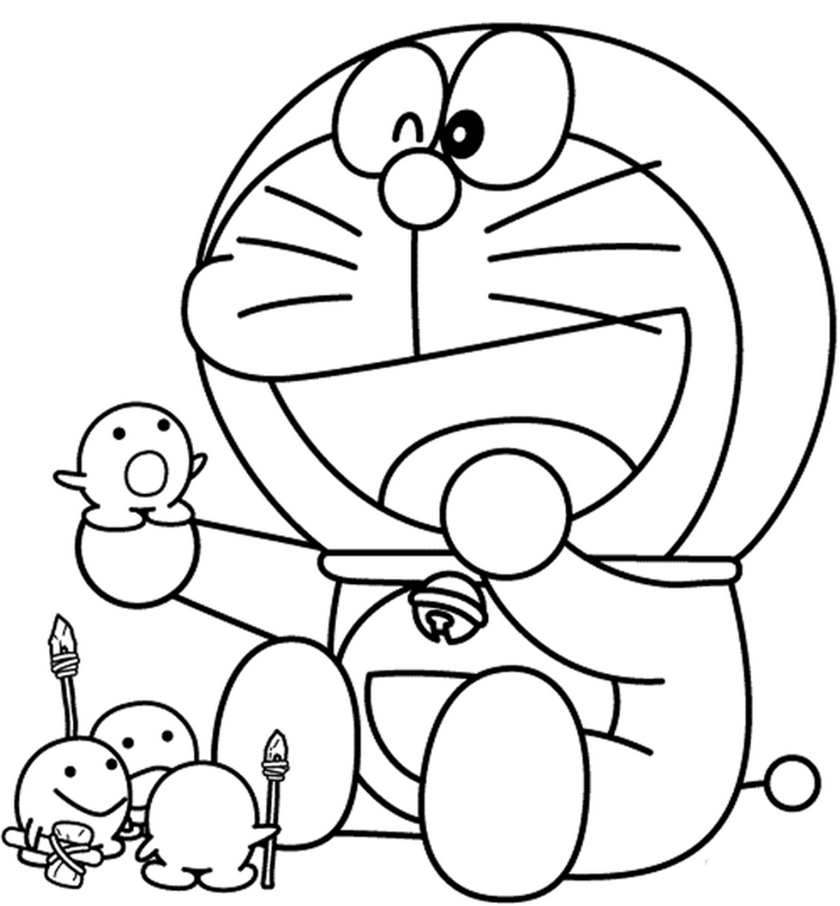 Tranh tô màu Doraemon cho bé số 52