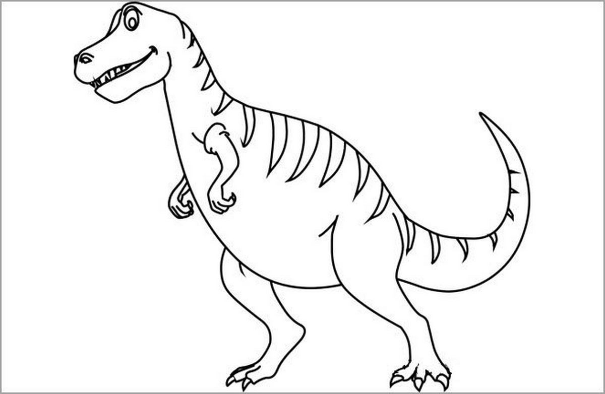 Tranh tô màu khủng long số 94