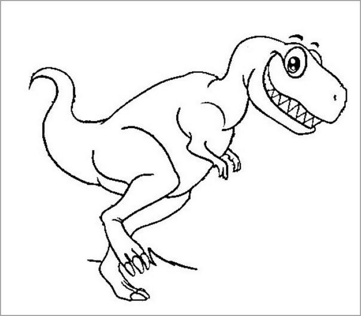 Tranh tô màu khủng long số 96