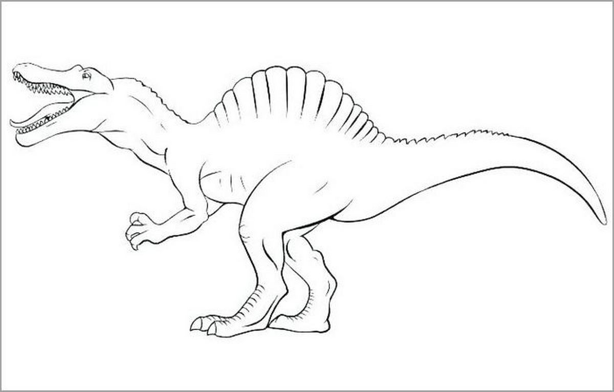 Tranh tô màu khủng long số 97