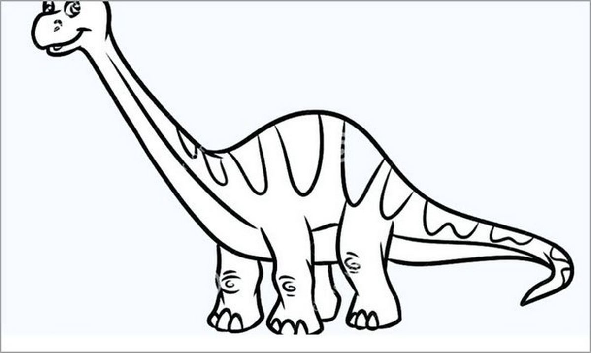 Tranh tô màu khủng long số 100
