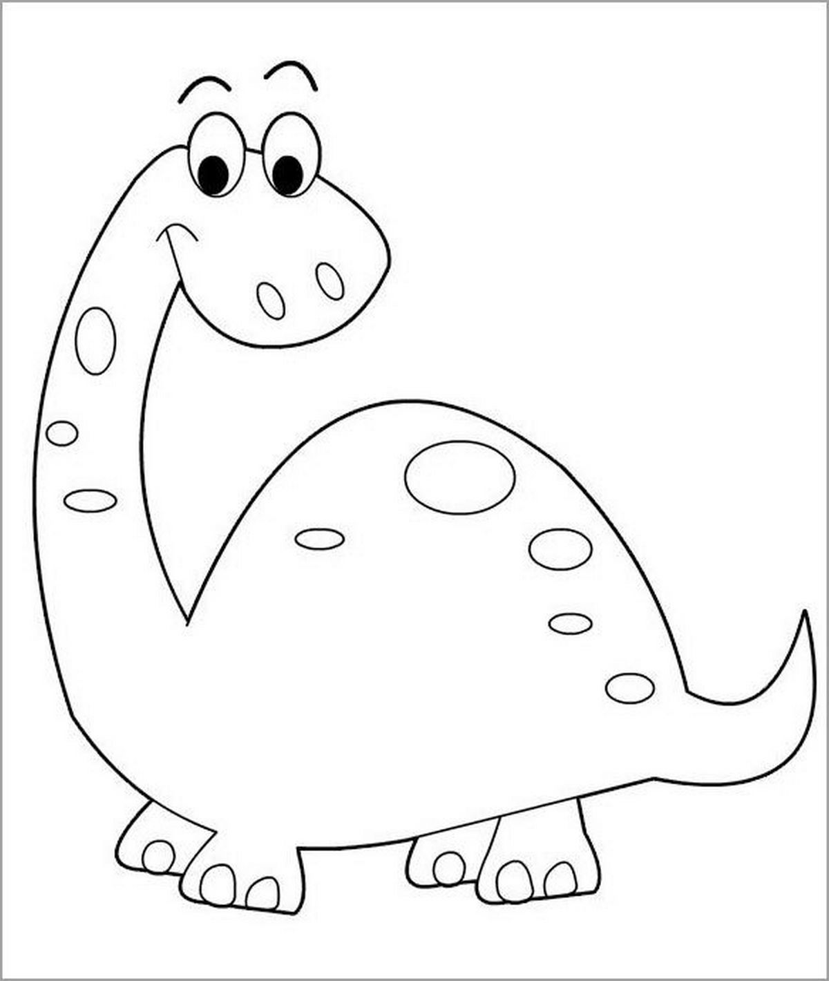 Tranh tô màu khủng long số 101