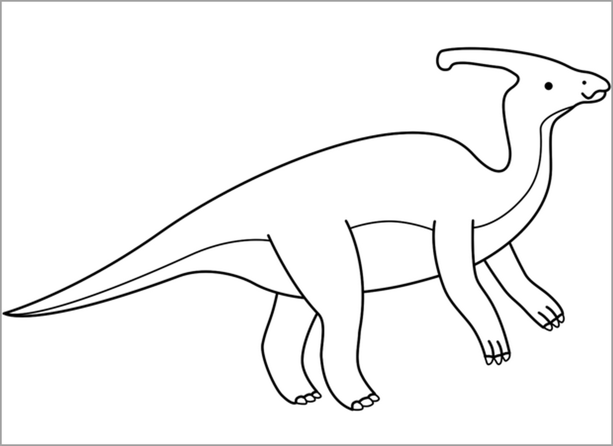 Tranh tô màu khủng long số 104