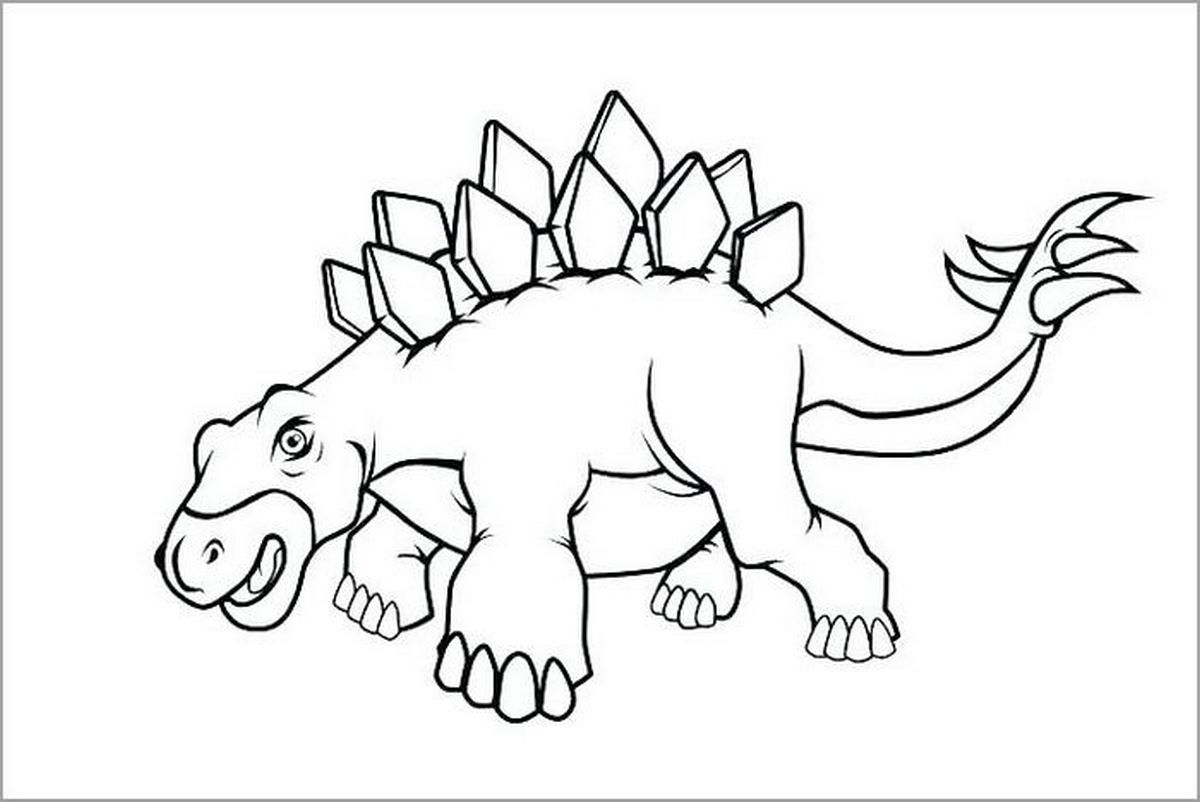 Tranh tô màu khủng long số 106