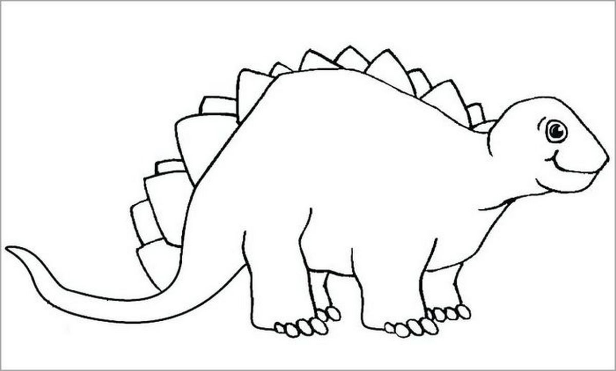 Tranh tô màu khủng long số 107