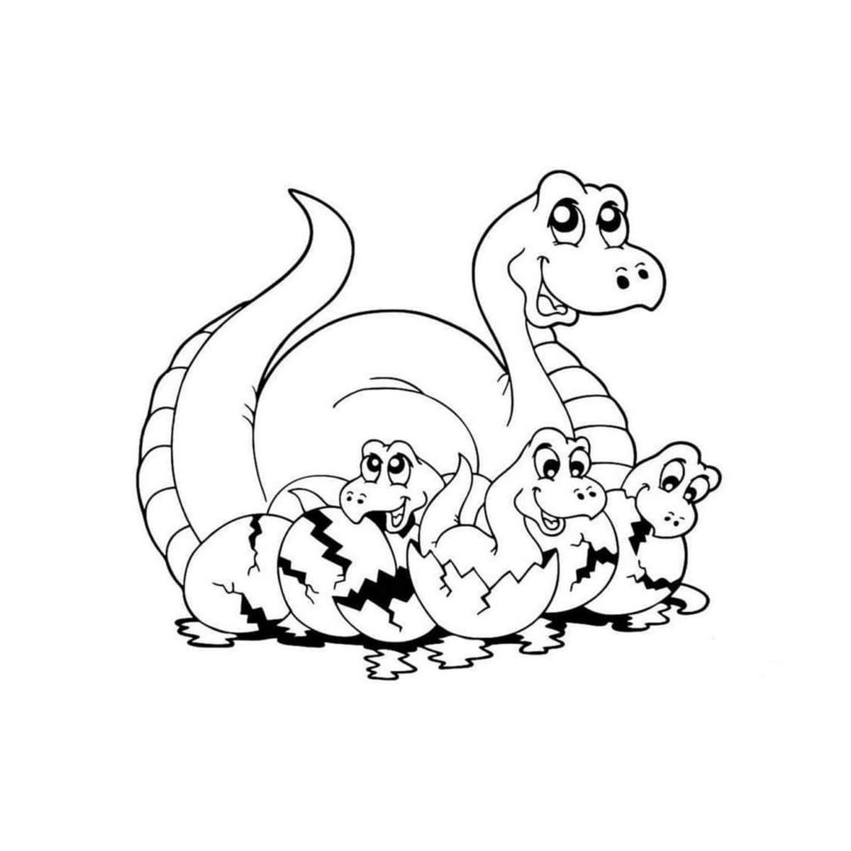 Tranh tô màu khủng long số 115