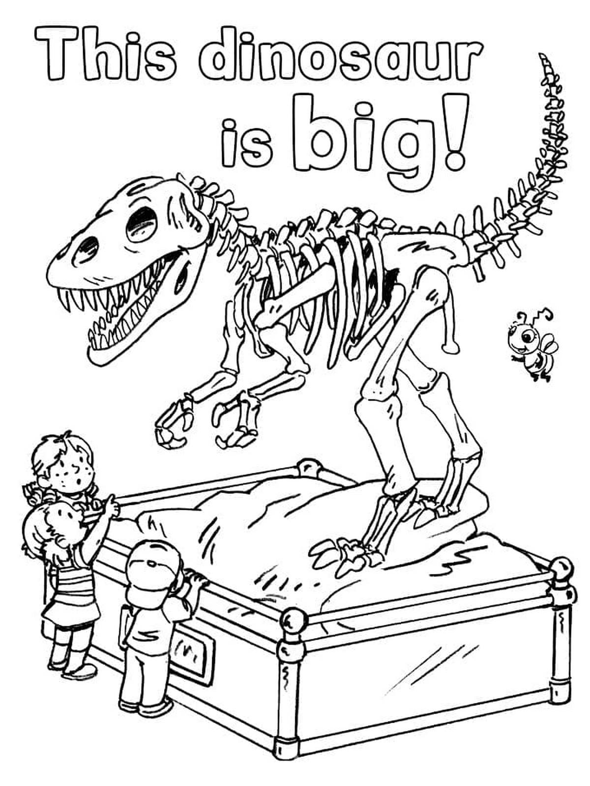 Tranh tô màu khủng long số 116