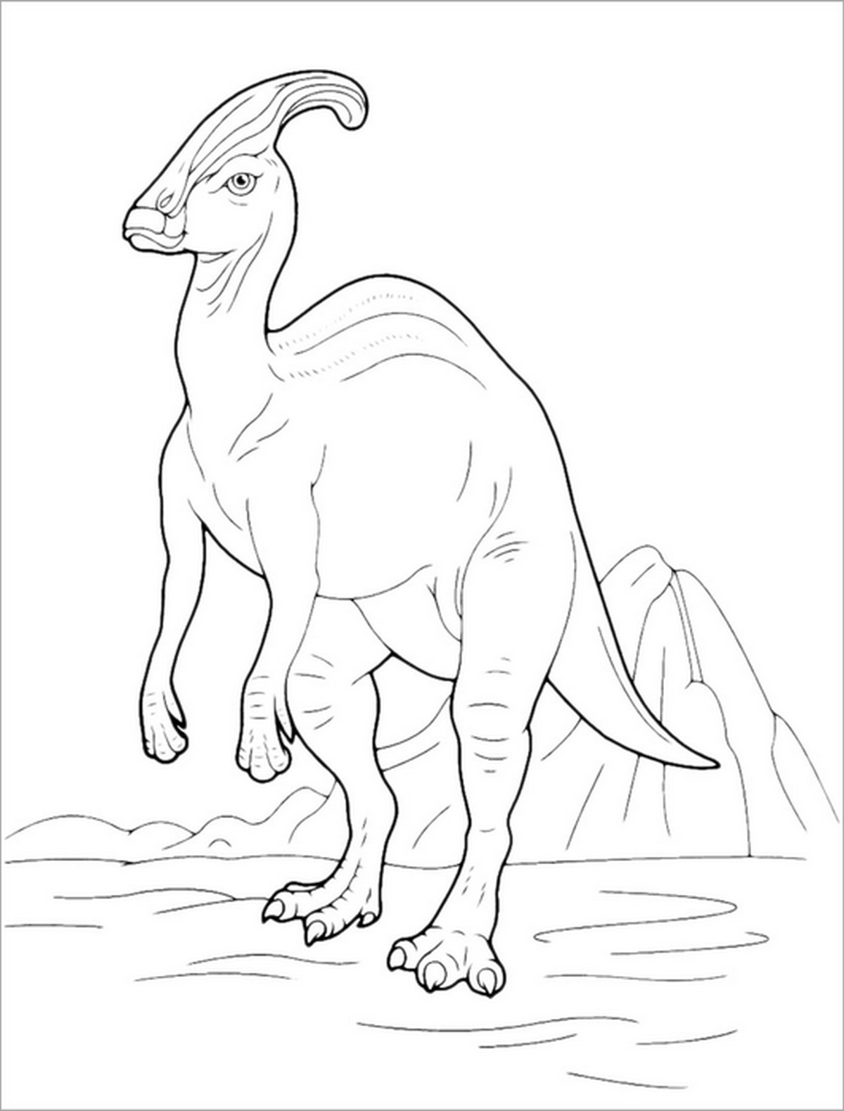 Tranh tô màu khủng long số 119