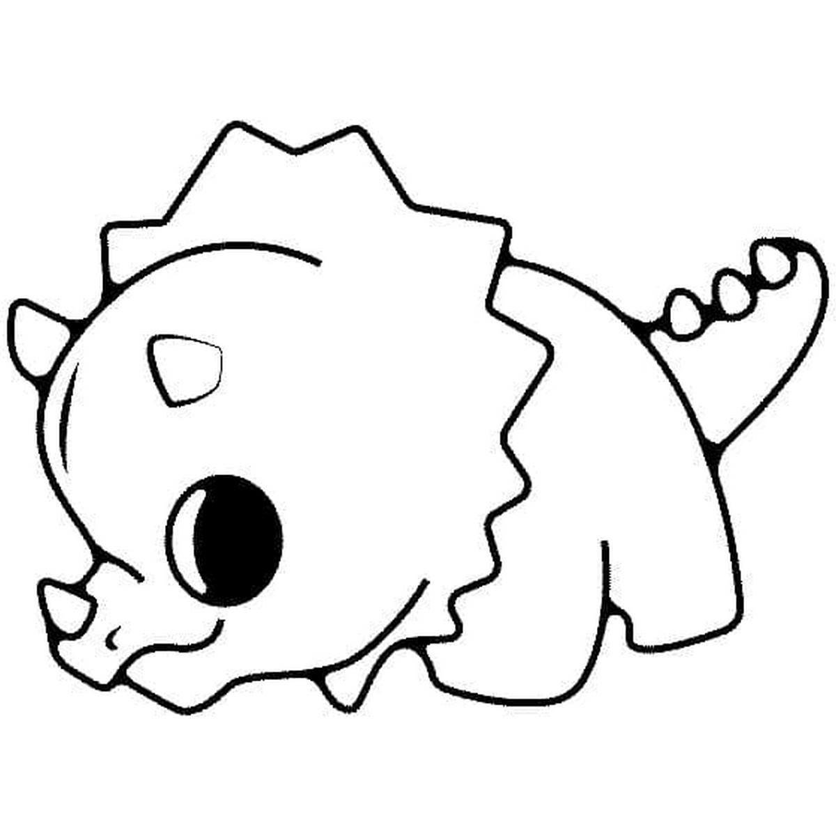 Tranh tô màu khủng long số 137