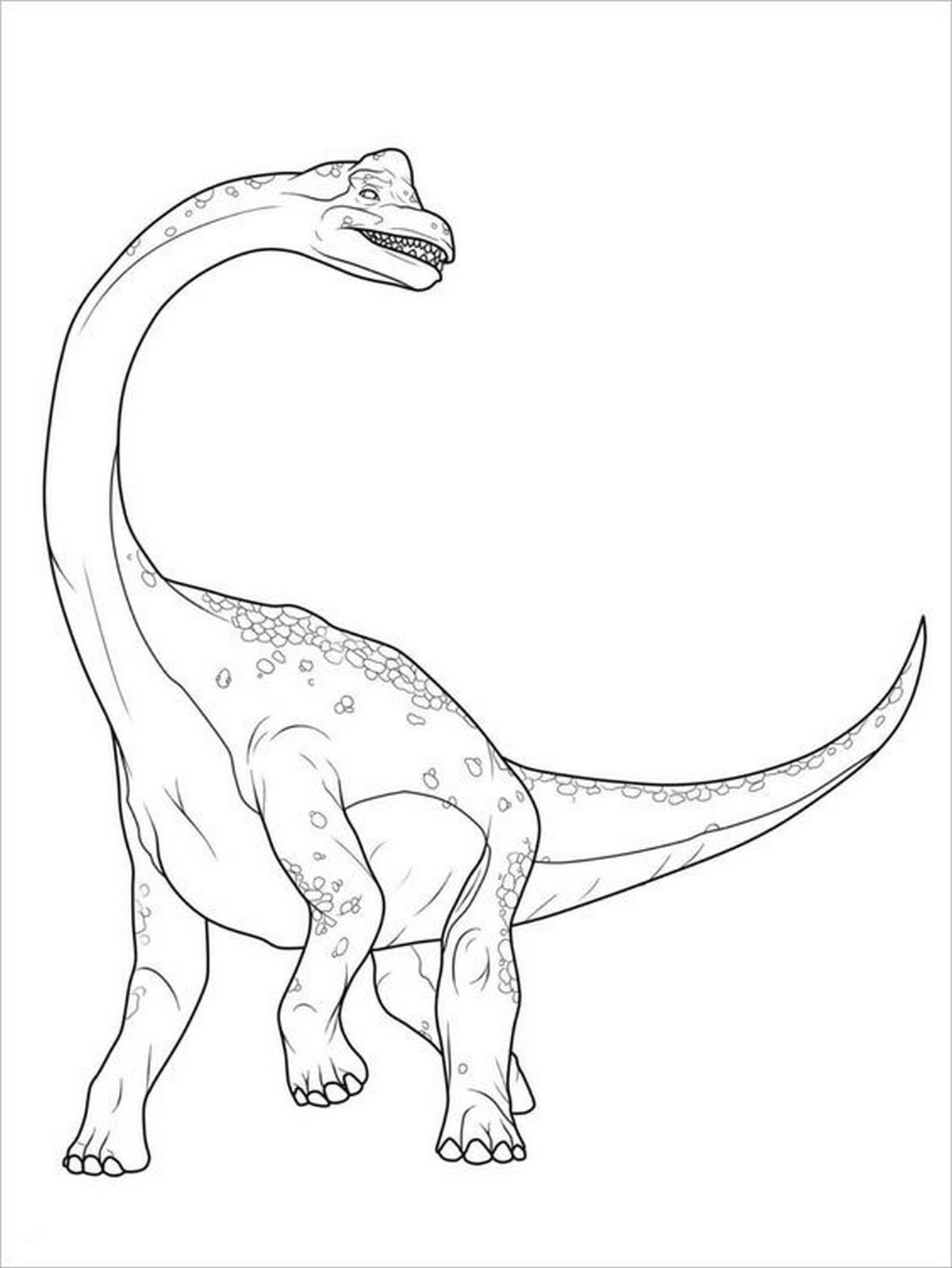Tranh tô màu khủng long số 8