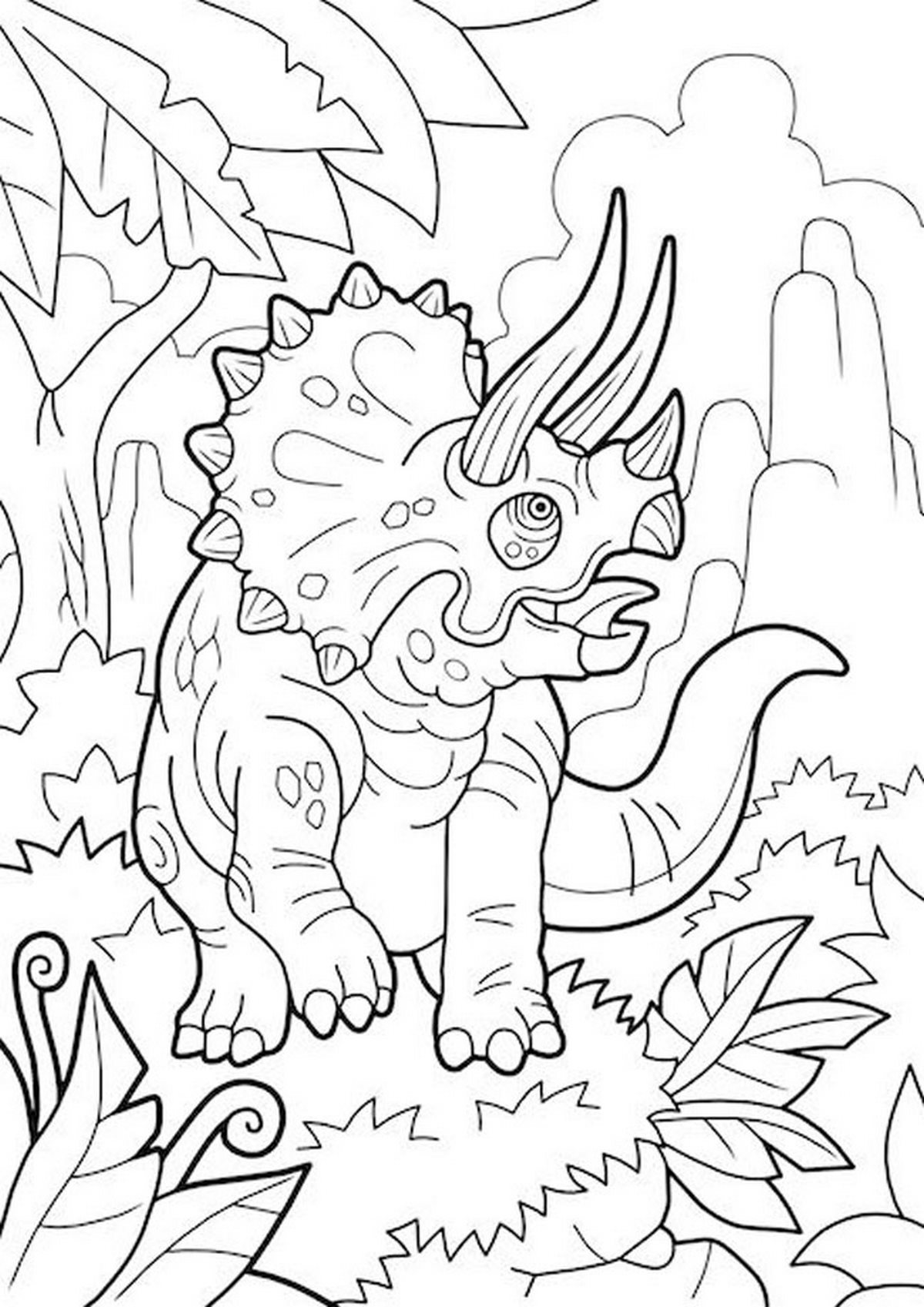 Tranh tô màu khủng long số 11