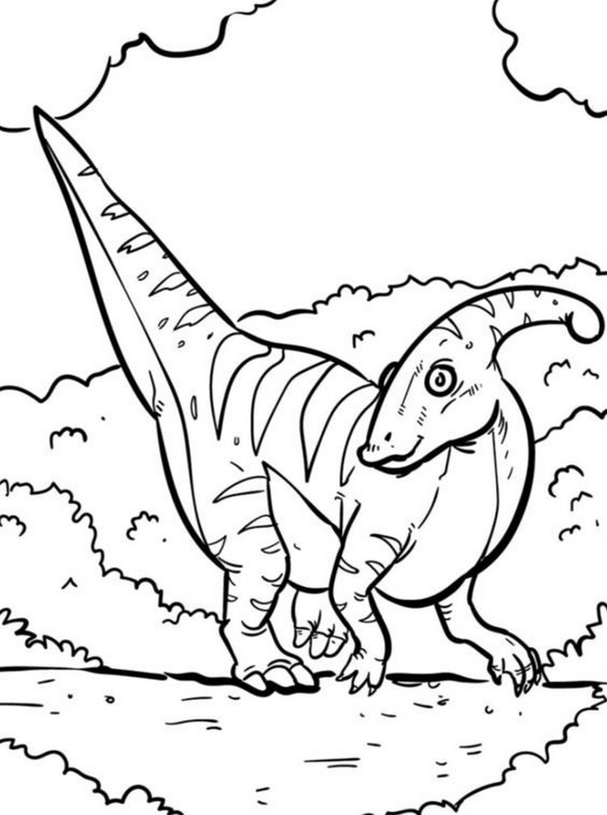Tranh tô màu khủng long số 14