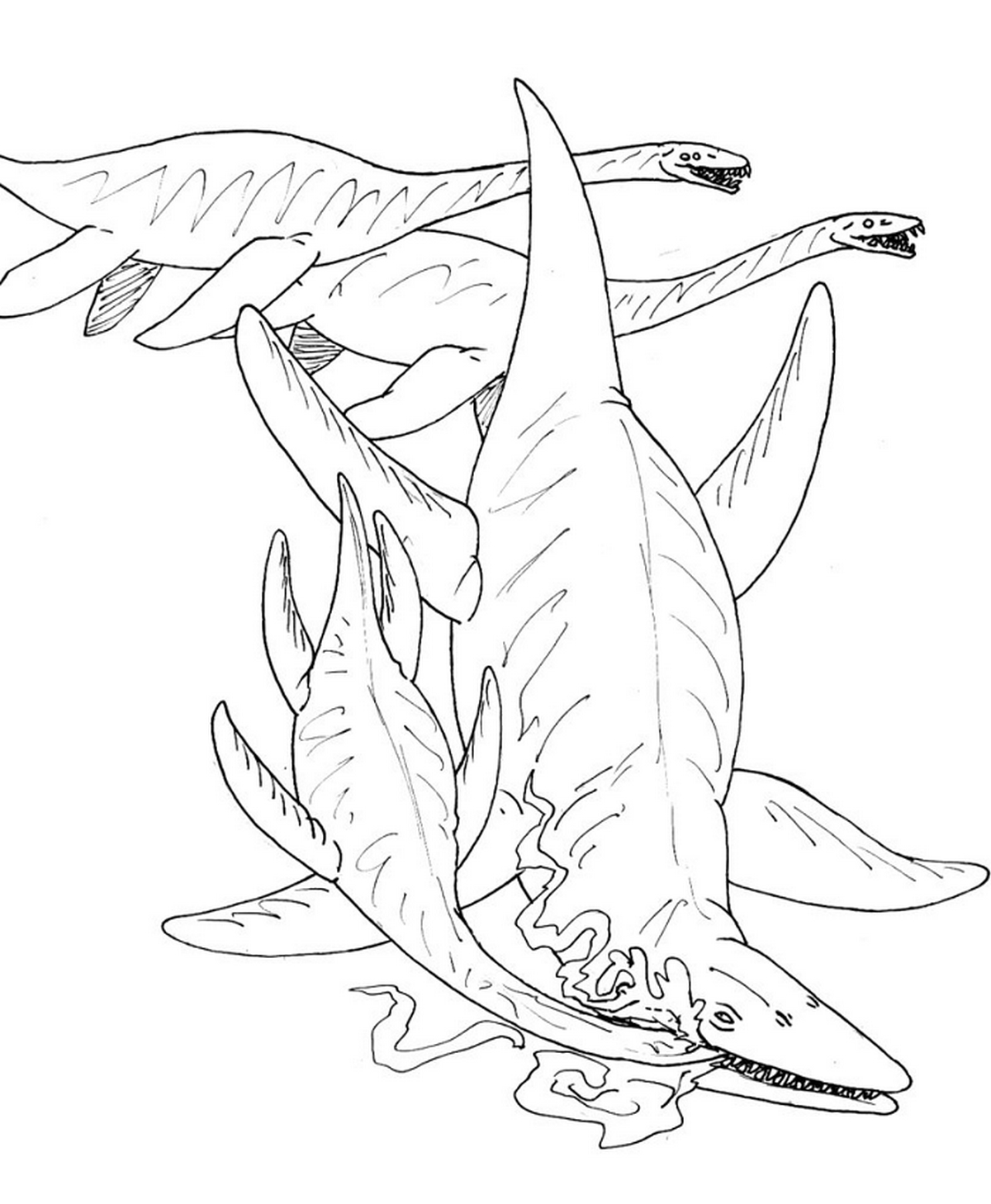 Tranh tô màu khủng long số 21