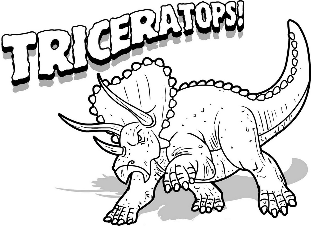 Tranh tô màu khủng long số 25