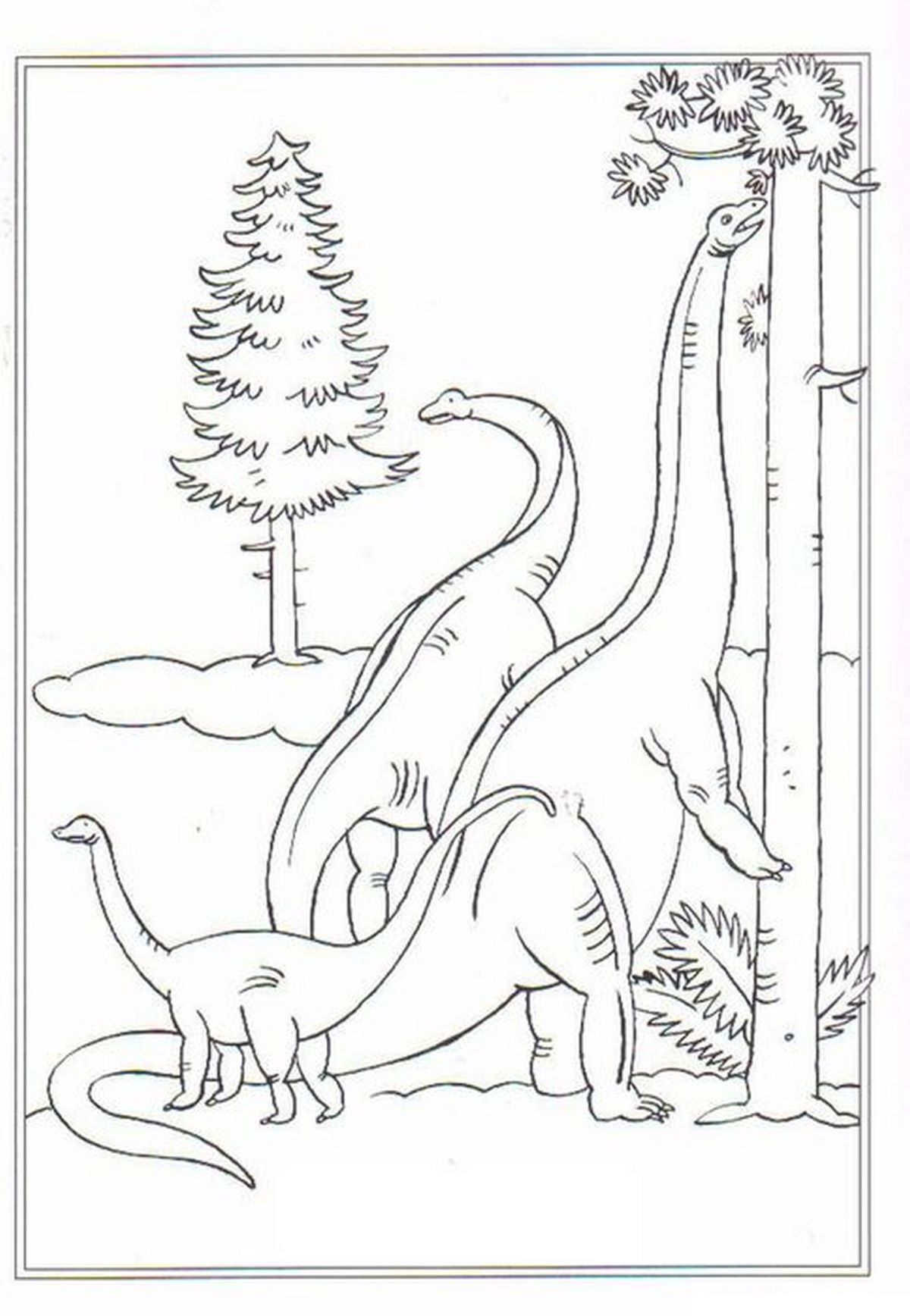 Tranh tô màu khủng long số 28