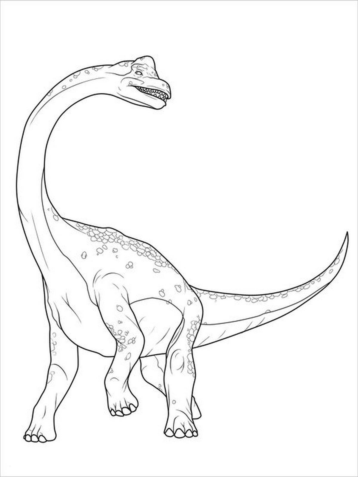 Tranh tô màu khủng long số 35