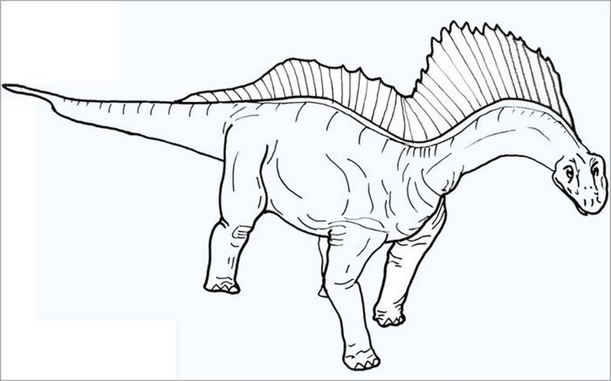 Tranh tô màu khủng long số 55