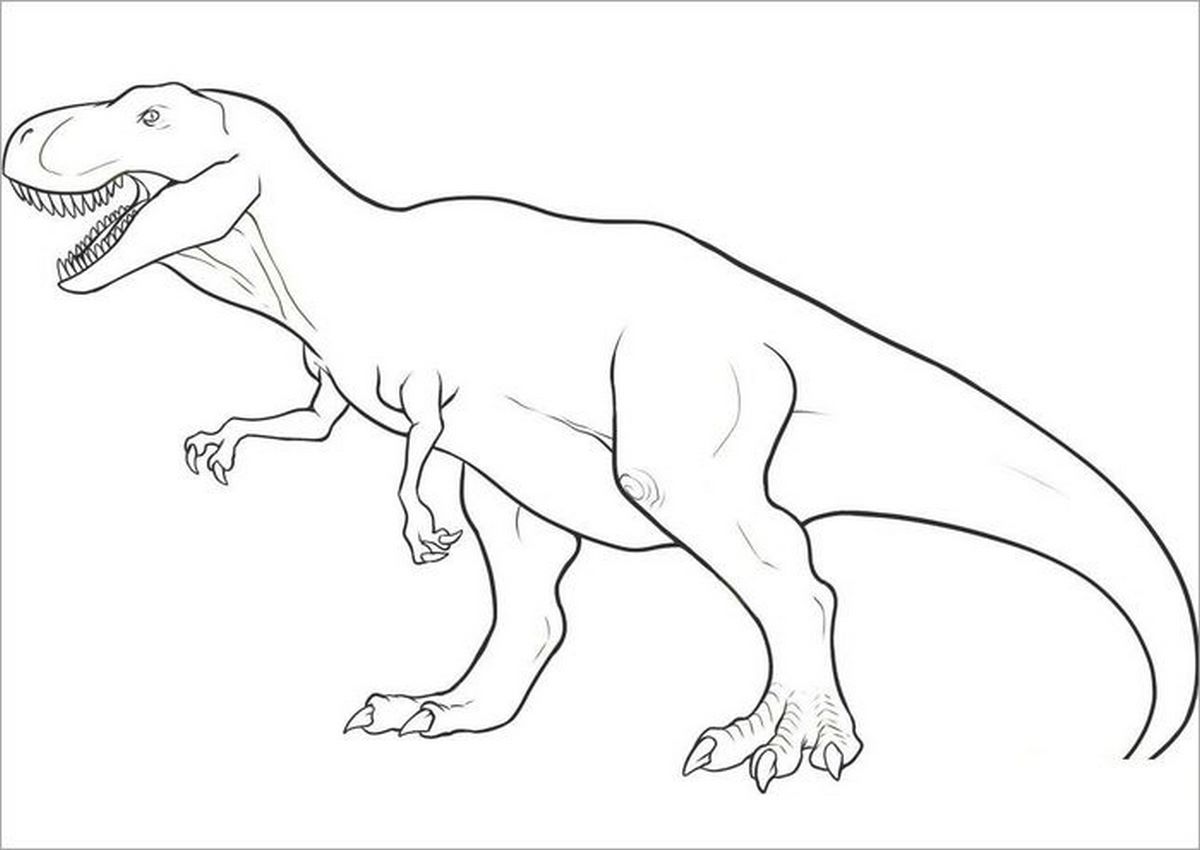 Tranh tô màu khủng long số 58