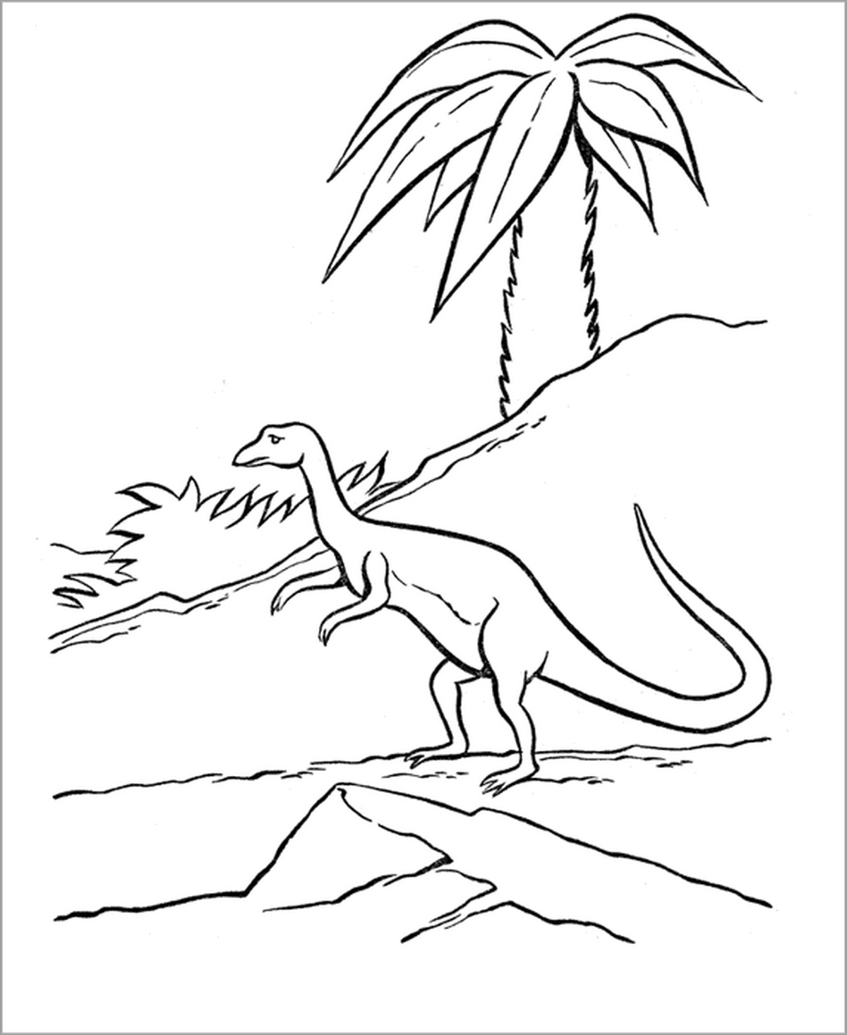 Tranh tô màu khủng long số 60