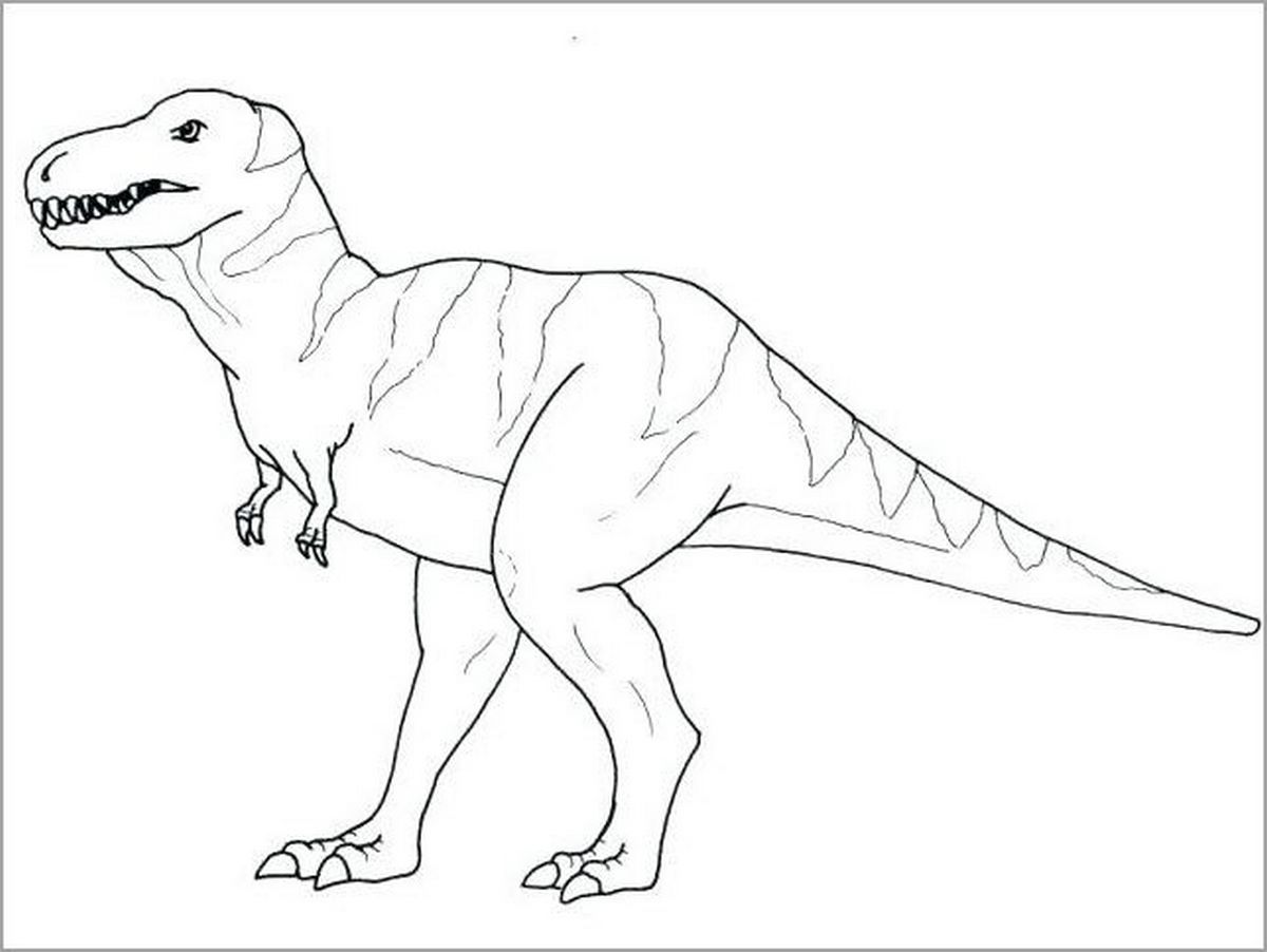 Tranh tô màu khủng long số 65