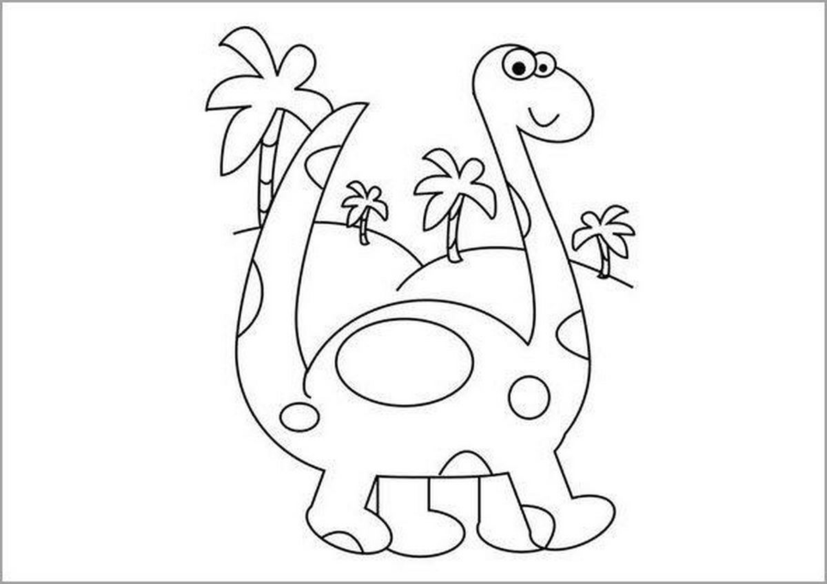 Tranh tô màu khủng long số 66